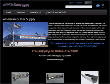 Tablet Screenshot of guttermaterials.com